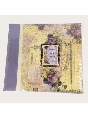 Tapestry by C.R. Gibson 12" x 12" Lavender & Lace Scrapbook New